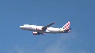 Volotea Airbus A320200 approaching Turin Caselle Airport from Alghero Fertilia Airport [upl. by Greenwell]