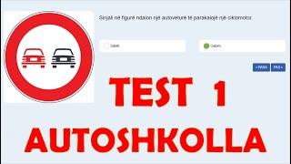 Test 1  Autoshkolla 2024  40 pyetje SakteGabim [upl. by Ogilvie822]