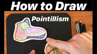 How to Draw Using Pointillism 🙌 Easy Art Project For Kids to TRY  dot art diy  Mr Schuette [upl. by Acired132]