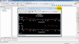 NI Multisim AC Analysis frequency response [upl. by Naux]