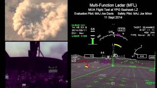 3DLZ Helicopter Brownout Landing System 2014 Flight Test [upl. by Apollus538]