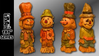 How to Carve a Tiny Scarecrow Full Beginner Friendly Tutorial 1x1 series [upl. by Uta]