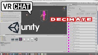 How To Decimate Avatars in Unity VRChat [upl. by Ellynad571]