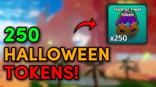 I Opened 250 TRICK OR TREAT TOKENS with INSANE REWARDS in Creatures of Sonaria [upl. by Dranyar628]