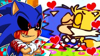 SONIC LOVES TAILS SonicEXE Reacts Ultimate “Sonic The Hedgehog” Recap Cartoon [upl. by Marba708]