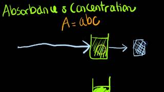 ClinChem absorbance and concentration in spectrophotometry [upl. by Oballa595]