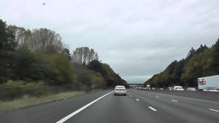 Driving On The M6 Motorway From J12 Telford To J13 Penkridge Staffordshire England [upl. by Inkster]