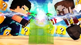 Minecraft SUPER BATALHA LUCKY BLOCK  Kazzio vs Rezende Bibi Flokiis e ADR [upl. by Nebur]