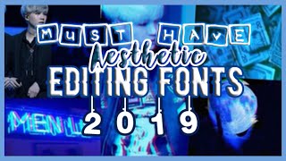 top aesthetic editing fonts ✨ [upl. by Ahseele]