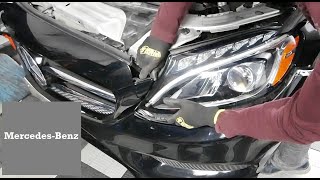 How to Replace Headlight in Mercedes Benz C300 W205 W206 and E300 W213 [upl. by Nagud679]