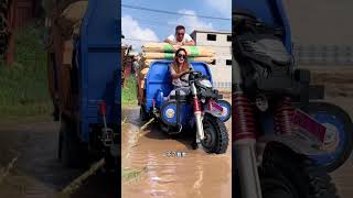 Double EXEL five wheel electric tricycle with a load capacity full of power drive on water part15 [upl. by Euridice]