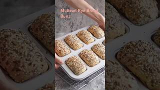 Multiseed Rye Bread Buns breadrecipe multiseedbread ryebread [upl. by Upton]