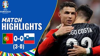 Portugal vs Slovenia  00 30  Highlights  UEFA Euro 2024  diogo costa penalty saves [upl. by Nivej]