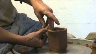 How to facet pottery Extra Wide Facets  from Square to Round [upl. by Odragde792]