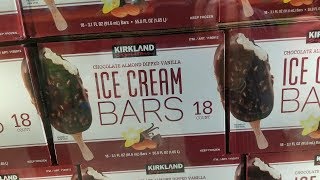 Costco Kirkland Almond Dipped Vanilla ICE Cream Bars VS HaagenDaz TASTE TEST which is better [upl. by Desirae]