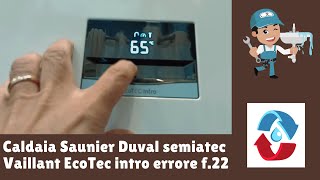 COME CARICARE LA PRESSIONE CALDAIA SAUNIER SEMIATEC DUVAL E VAILLANT ECO TEC INTRO [upl. by Gardell]