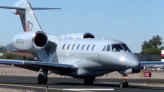 Cessna Citation X High Performance Takeoff at Scottsdale Executive SDL [upl. by Neerom]