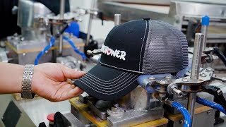 Trucker Cap Mass Production Process 30 Years Old Hat Factory in China [upl. by Il]