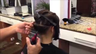 Salon Cut  Long to Bob Haircut  Part 1 [upl. by Anemij576]