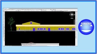 DISEGNO PROSPETTO DI UN EDIFICIO CON CAD 113 [upl. by Lauralee835]