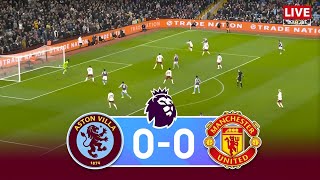 Aston Villa vs Manchester United Draw  2425 Premier League Full Match [upl. by Uriel]