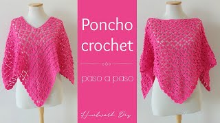 Poncho crochet tejido paso a paso [upl. by Yul]