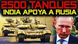 🔴 2500 TANQUES T72 PARA RUSIA 🔴 LA INDIA ENVIARÁ CIENTOS DE TANQUES PARA APOYAR A RUSIA 🔴 [upl. by Einra]