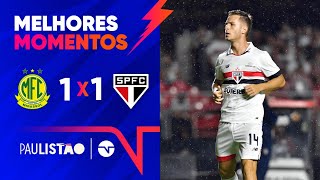 MIRASSOL SAI NA FRENTE MAS GALOPPO EMPATA PARA O SÃO PAULO MIRASSOL 1 X 1 SÃO PAULO  PAULISTÃO [upl. by Partridge798]