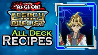 YuGiOh Legacy of the Duelist  All Sylvio Sawataris Deck Recipes [upl. by Accever]