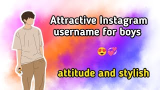 Instagram names ideas  top 20 attractive Instagram Username boys  username ideas [upl. by Acebber]