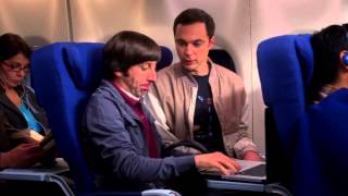 The Big Bang Theory  Sheldons and Howards first flight S07E17 HD [upl. by Hylton19]