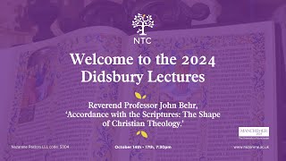 Didsbury Lectures 2024  Night 3 [upl. by Ivz]