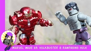 Minimates Marvel Wave 63 Hulkbuster Iron Man and Rampaging Hulk Review [upl. by Brigitte]