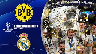 Borussia Dortmund vs Real Madrid Extended Highlights  UCL Final  CBS Sports Golazo [upl. by Saxena]