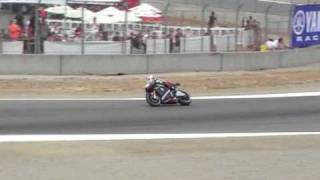 MotoGP Marco Melandri on Kawasaki at Laguna Seca [upl. by Adelaide963]