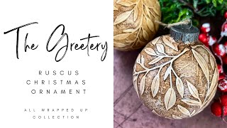 Handmade Christmas Ornaments Featuring The Greetery Big Branches Ruscus Die [upl. by Ilhsa433]