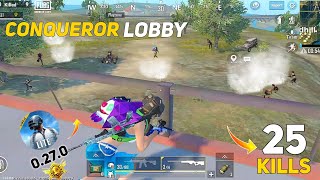 NEW UPDATE 0270 INTENSE GAMEPLAY 🔥  CONQUEROR LOBBY FIGHT  PUBG LITE [upl. by Wilmer664]