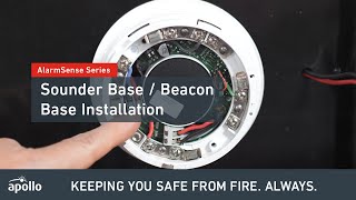 AlarmSense  How to wire a Sounder Base and Beacon Base [upl. by Ahsaeit]