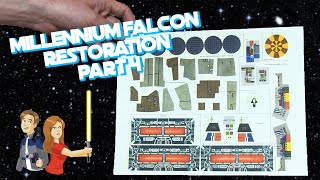 Star Wars Vintage Millennium Falcon Restoration  Part 45 Kenner Toy [upl. by Efar612]