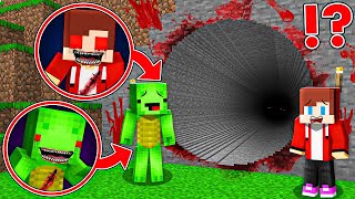 JJ and Mikey Found LONGEST Fake Scary Mikey And JJ TUNNEL At Night in Minecraft  Maizen JJ Mikey [upl. by Garihc]