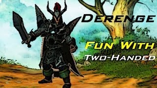 Drakensang Online Derenge Fun With twoHanded Sword [upl. by Nabatse]