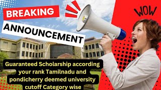 TAMILNADU AND PONDICHERRY DEEMED UNIVERSITY CUTOFF AND FEES STRUCTURE mbbs counselling cutoff [upl. by Nyrek]