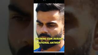 Virat Kohli ने साल 2022 में National Anthem के दौरान Chewing Gum खाई Social Media पर हुए Trolled [upl. by Inan]