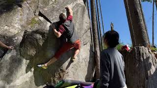 Midnight Lichen V4  Tall Beta Washington State Bouldering Pfiff [upl. by Foy]