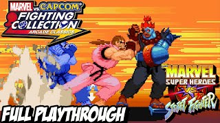 MARVEL vs CAPCOM Fighting Collection quotMARVEL SUPER HEROES VS STREET FIGHTER  CAPTAIN AMERICADANquot [upl. by Ihsakat512]