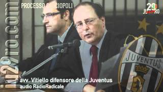 Avvocato Vitiello difensore della Juventus  parte 1 [upl. by Alwin820]