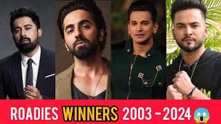 Roadies Winners Season 1 To 20  roadies princenarula ayushmankhurana [upl. by Undry]