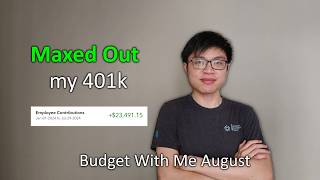 A Strange Budget With AfterTax 401k  August Budget With Me  Retire Early [upl. by Nymrak]