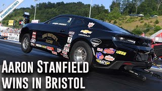 Aaron Stanfield wins Factory Stock Showdown in Bristol [upl. by Siuqramed]