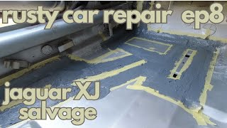 RUSTY CAR REPAIR Part 8 PROJECT JAGUAR XJ IF I CUT MORE THE BOBY ITS BREAKS IN 2 [upl. by Ranger]